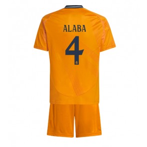 Real Madrid David Alaba #4 Gostujuci Dres za Dječji 2024-25 Kratak Rukavima (+ kratke hlače)